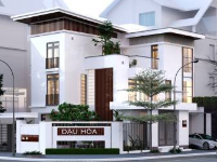 File Sketchup biệt thự villa 3 tầng